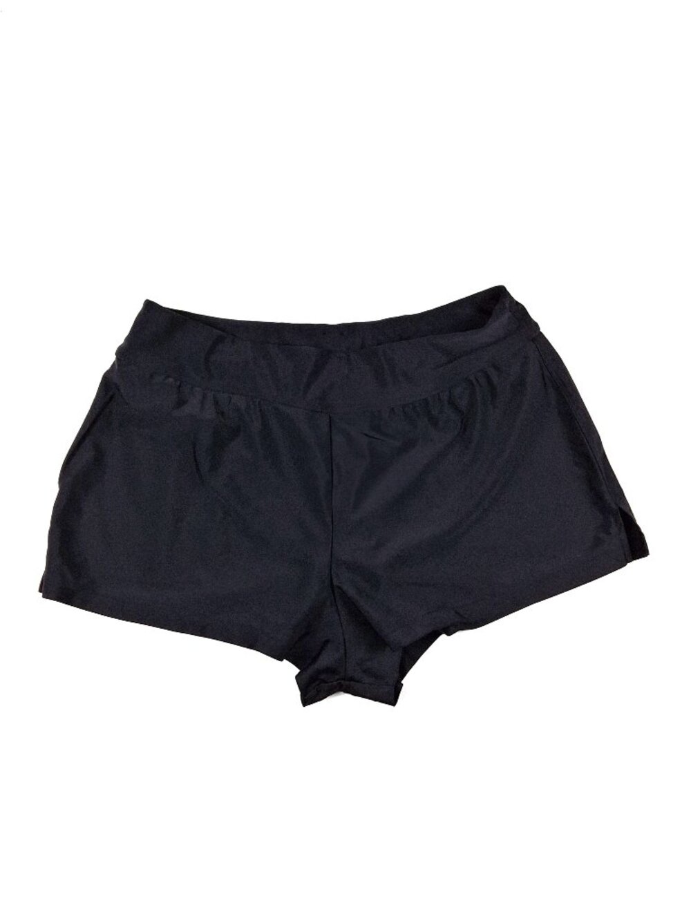 Krista Womens Sz L Black Swim Shorts Built-In Swim Garment Board Shorts Beach